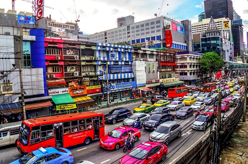 タイの渋滞シーン